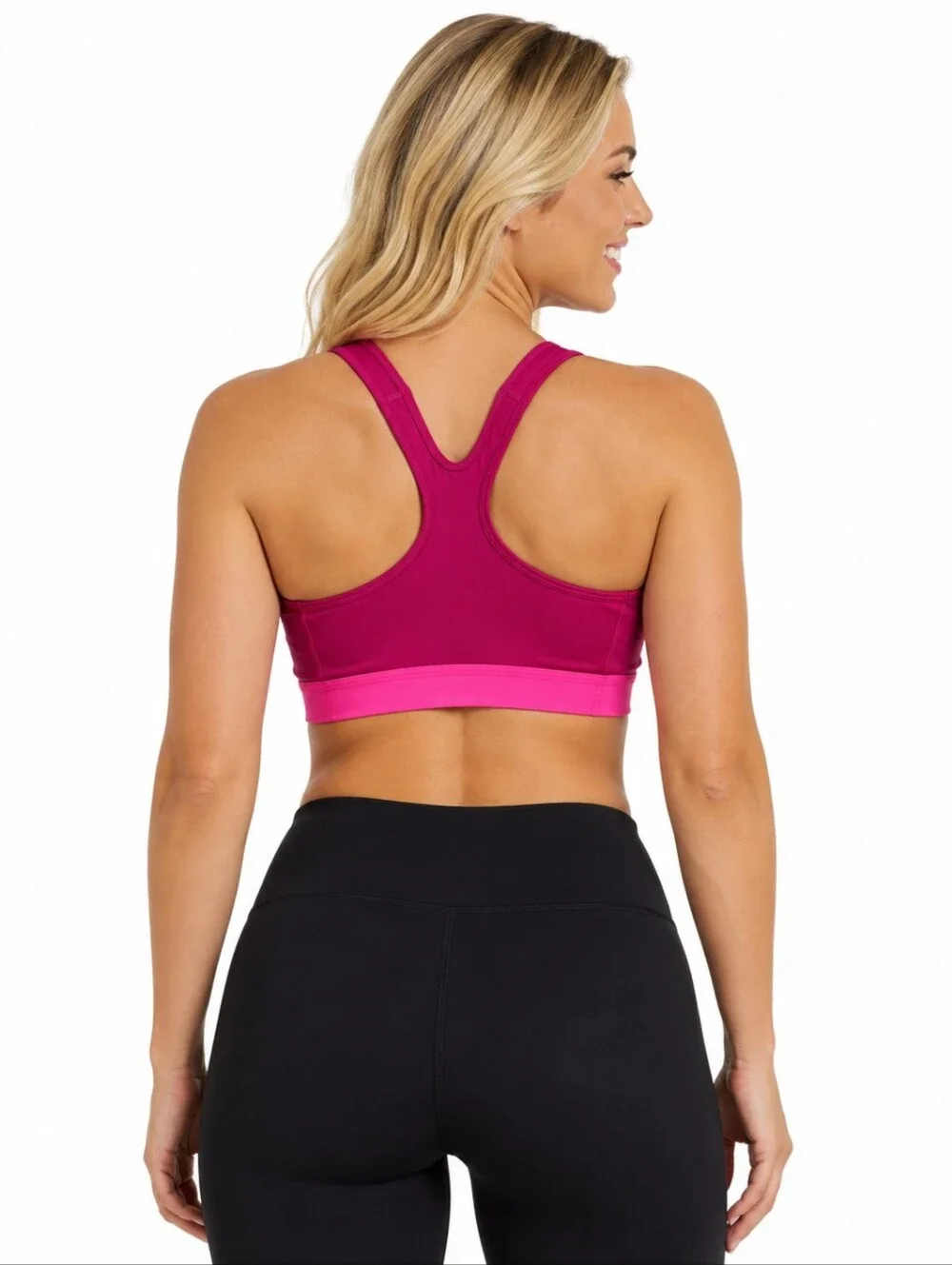 Nike Dri-FIT Pink Graphic Sports Bra – Women's Large